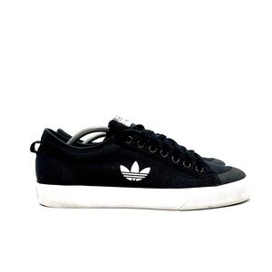 Adidas Shoes Men Size 11.5 NIZZA Trefoil White Black FW5185 Sneakers FW5185